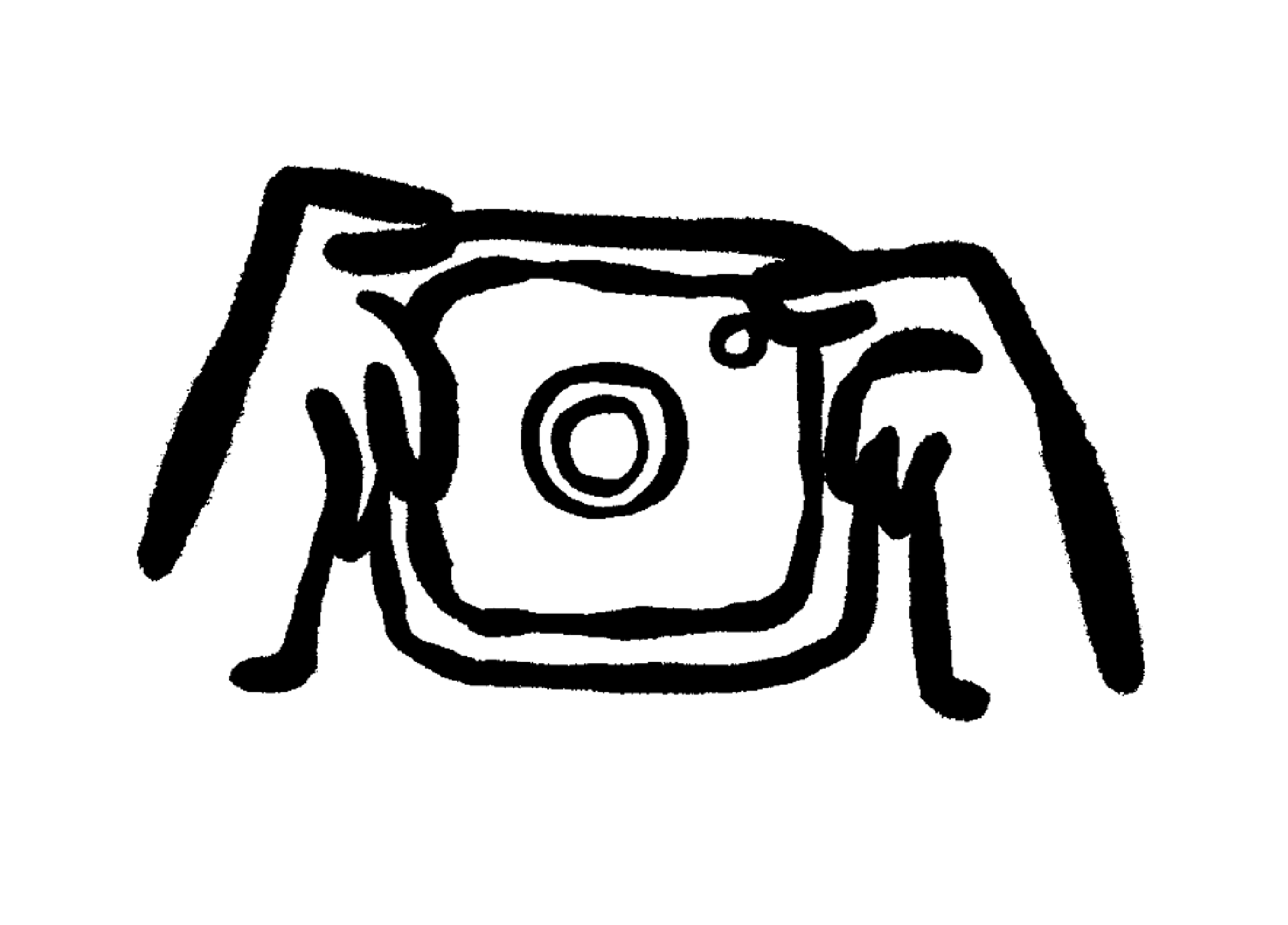 instagram logo with hands holding it like a camera