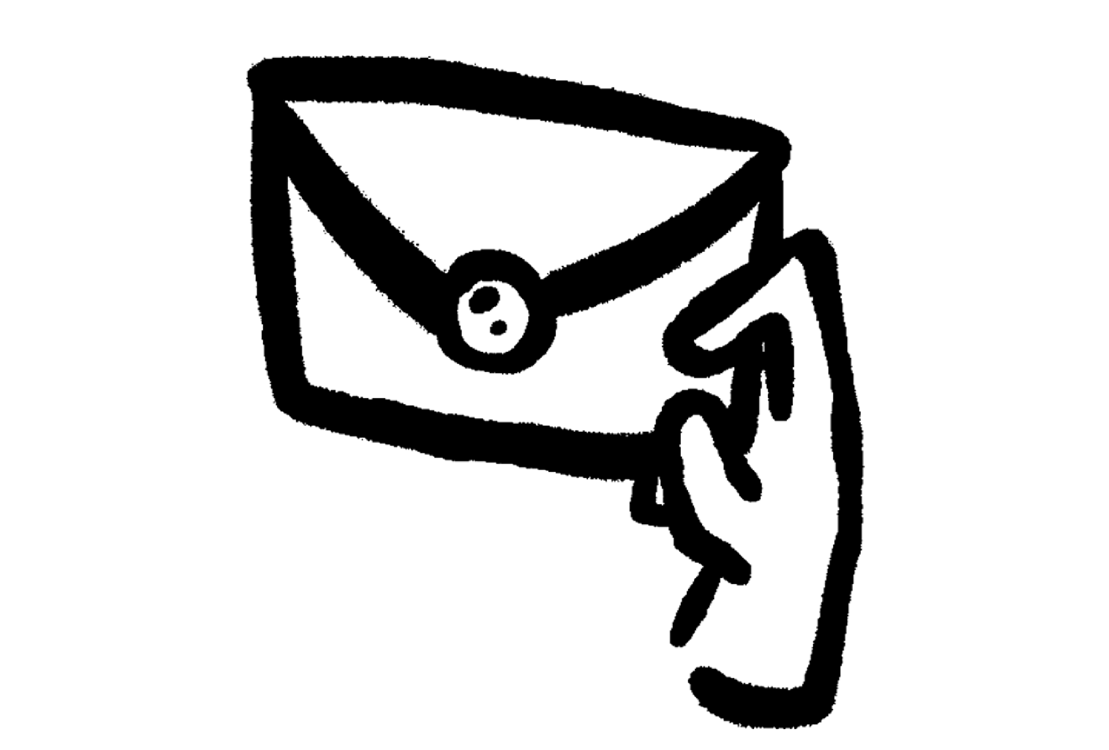 a hand holding an envelope